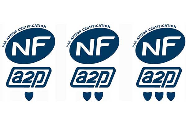 Certification NFA2P protection contre cambriolages
