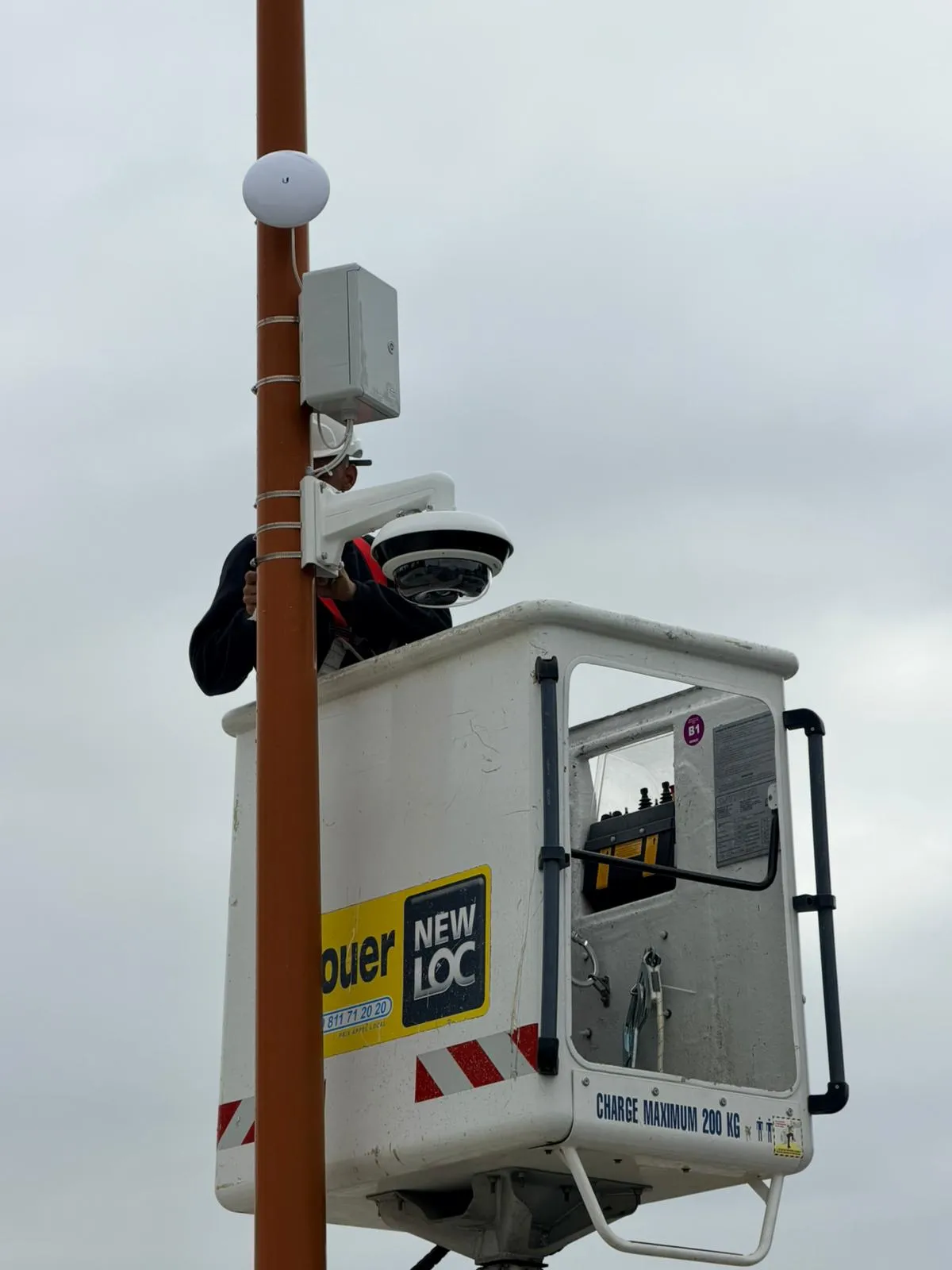 vidéosurveillance dans un quartier avec couverture des allées